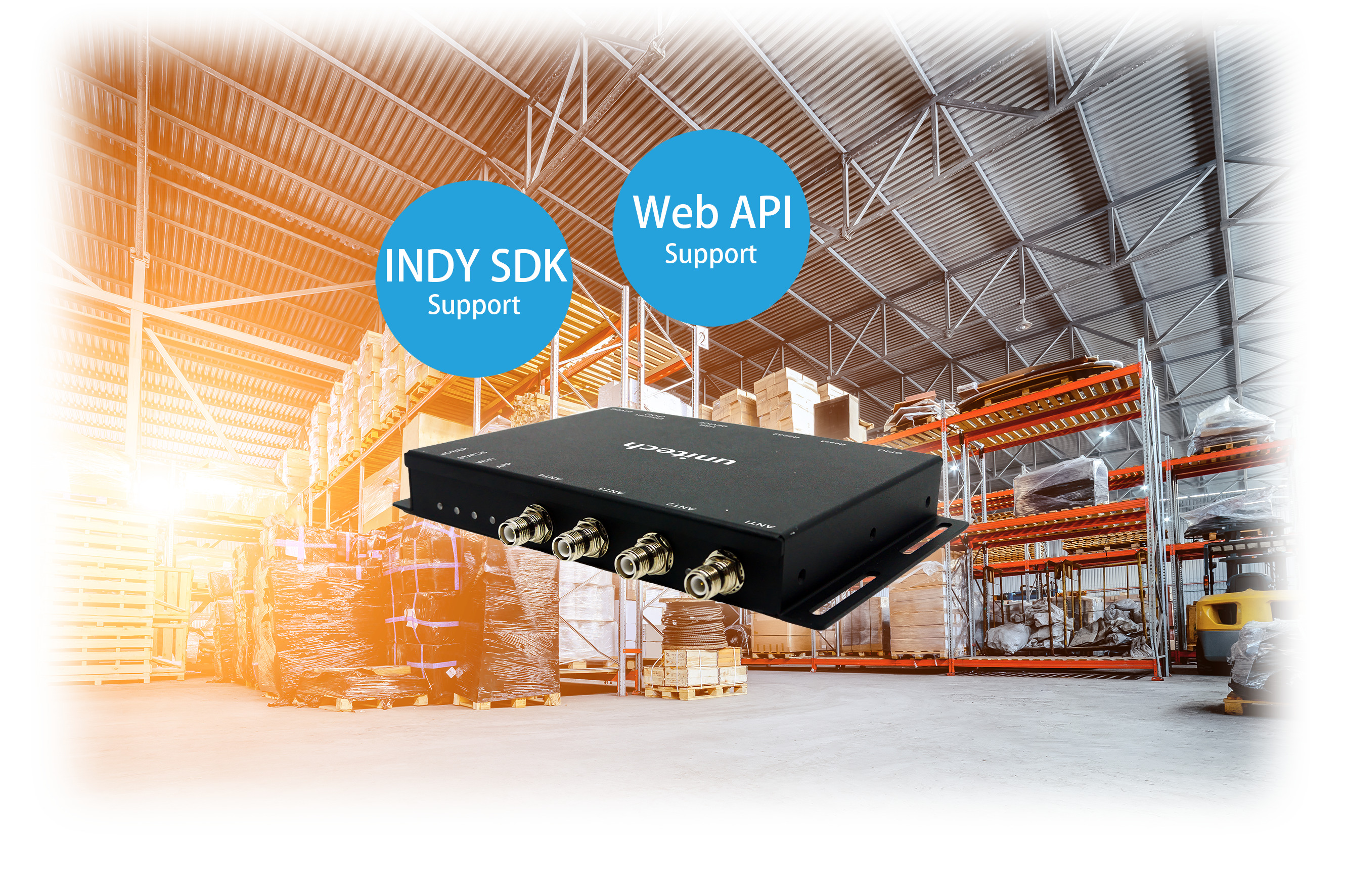 RS804 4ポート RFID UHF IoT リーダー │ Unitech